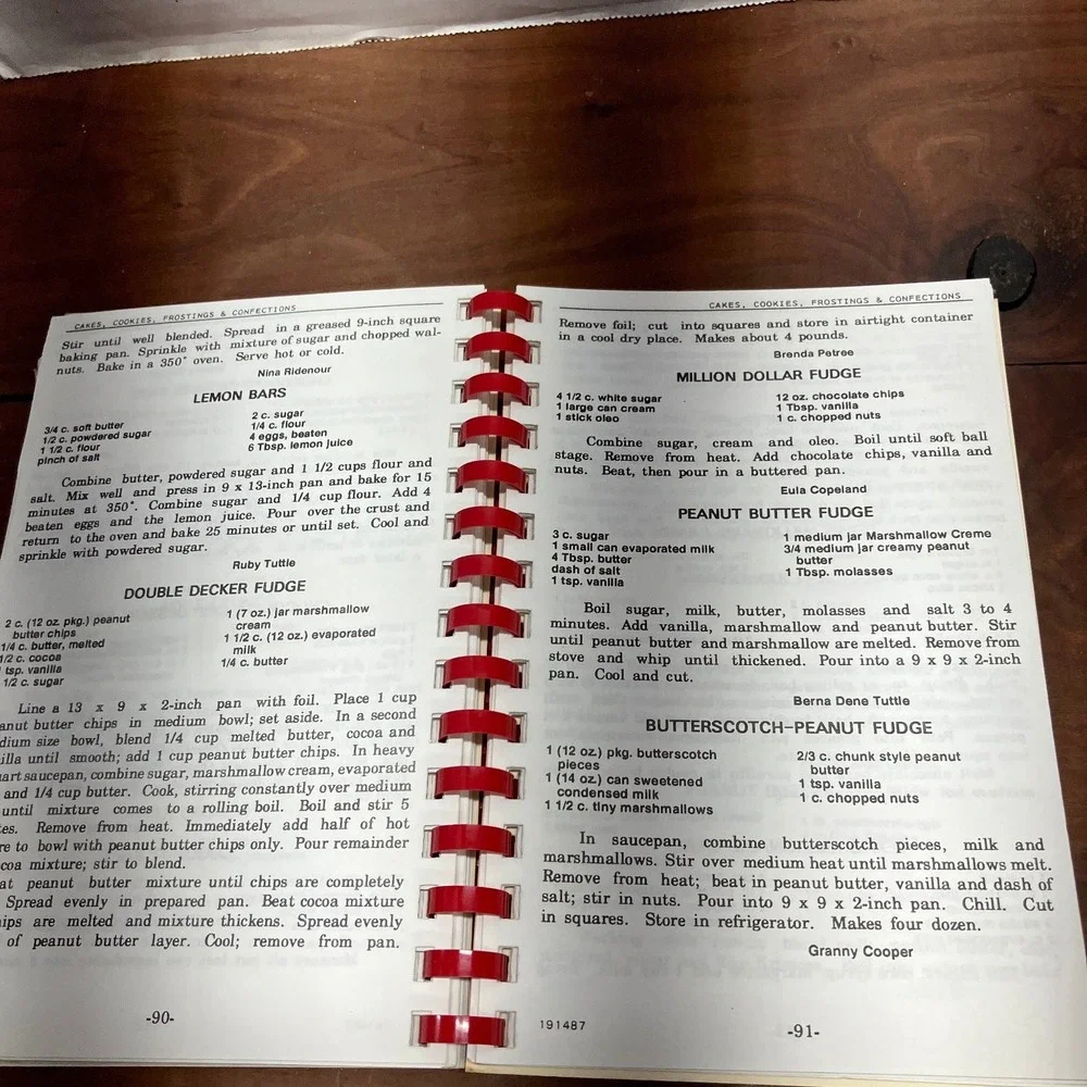 Berry-good Recipes Hilltop Free Holiness Church Tahlequah OK Vintage Cookbook